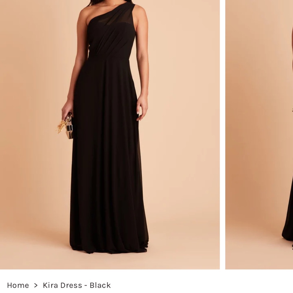 Birdy Grey Kira One-Shoulder Gown in Black